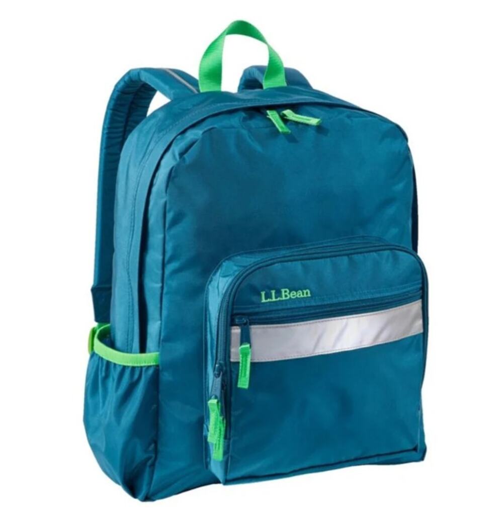 L.L. BEAN Original Book Pack 24L Blue Mallard Teal Waterproof Backpack NWT
